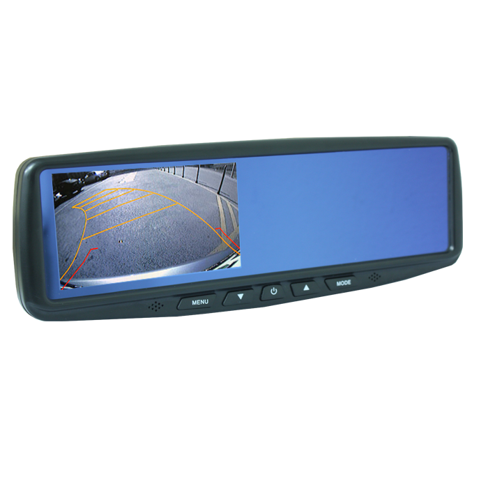 ABM univerzális 4,3 coll TFT-LCD monitor (visszapillantó tükörbe integrálva)