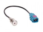 FAKRA hüvely - ISO hüvely OEM antenna adapter kábel 520127, csatlakozó, illesztő, fordító