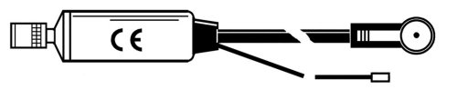 ISO-DIN antenna adapter (fantom táp) 520053-13